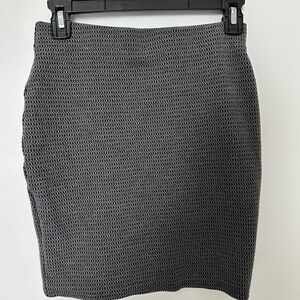 Grey stretchy bodycon skirt